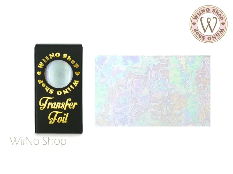 Nail art decoration trailblazer-Clear Holographic Pattern Nail Transfer Foil (CH-15)