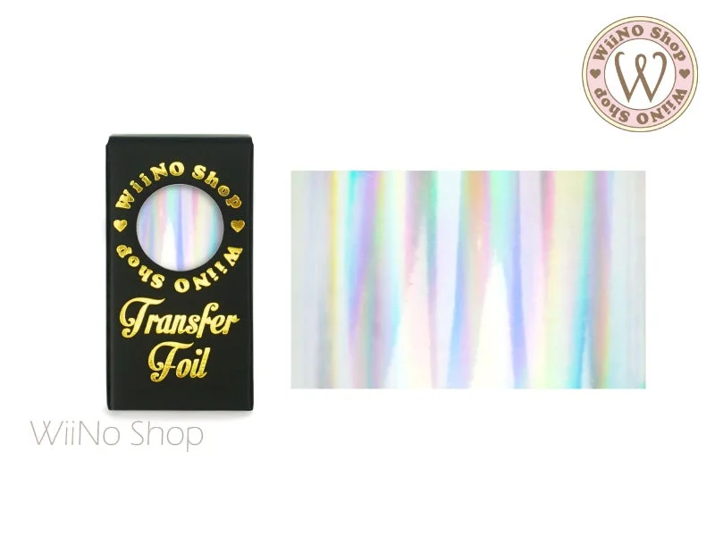 Nail art decoration polar lights-Silver Holographic Nail Transfer Foil (HL-02)