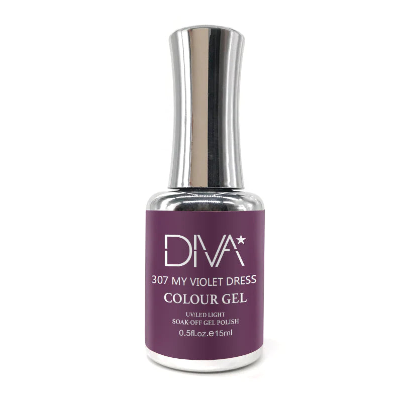 nail polish candle wick-DIVA 307 - My Violet Dress