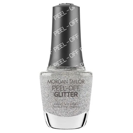 nail polish note black-Morgan Taylor Peel-Off Glitter - Fame Game - #3160069