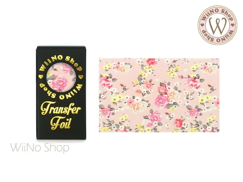 Nail art decoration museum-Flower Nail Transfer Foil (FL-01)