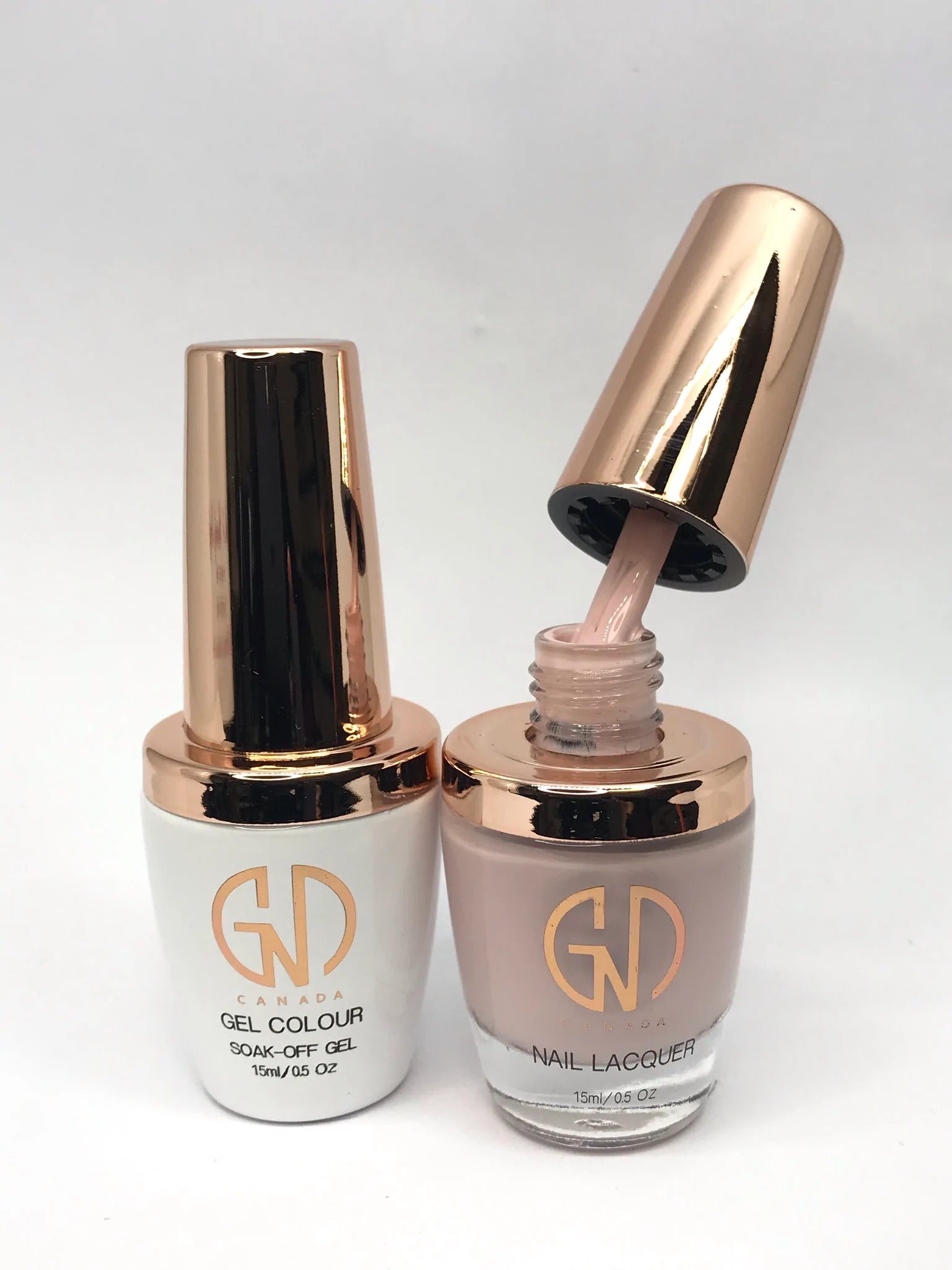 nail polish gibbous gleam-GND Duo Gel & Lacquer 047 Feeling Nat