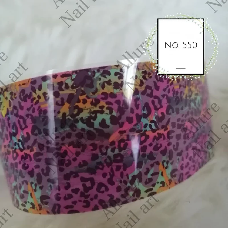 Nail art decoration abduction-Animal Print Foil Nail Transfer