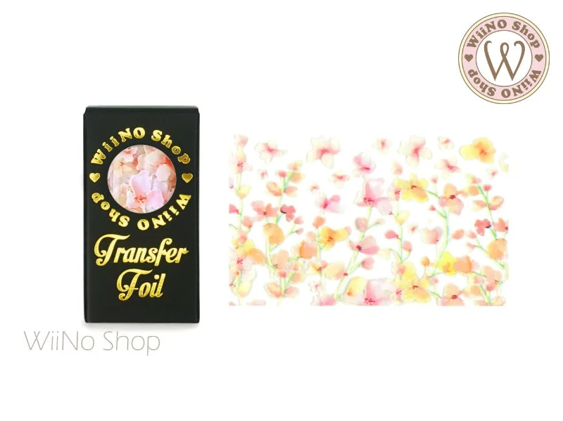 Nail art decoration custom order-Flower Nail Transfer Foil (FL-13)