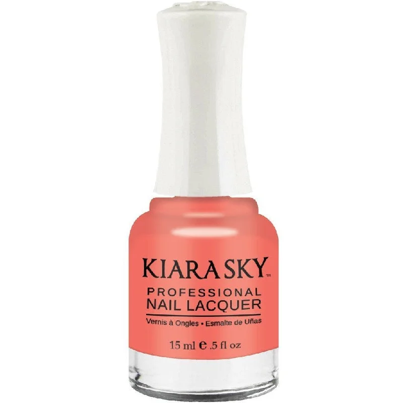 nail polish tailgate party-Kiara Sky - Romantic Coral 0.5 oz - #N490