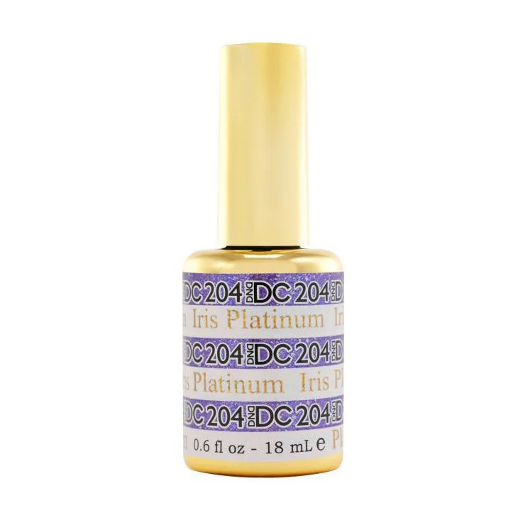 nail polish stargazer purple-DND #204 DC Platinum Gel Polish (18ml) Iris Platinum