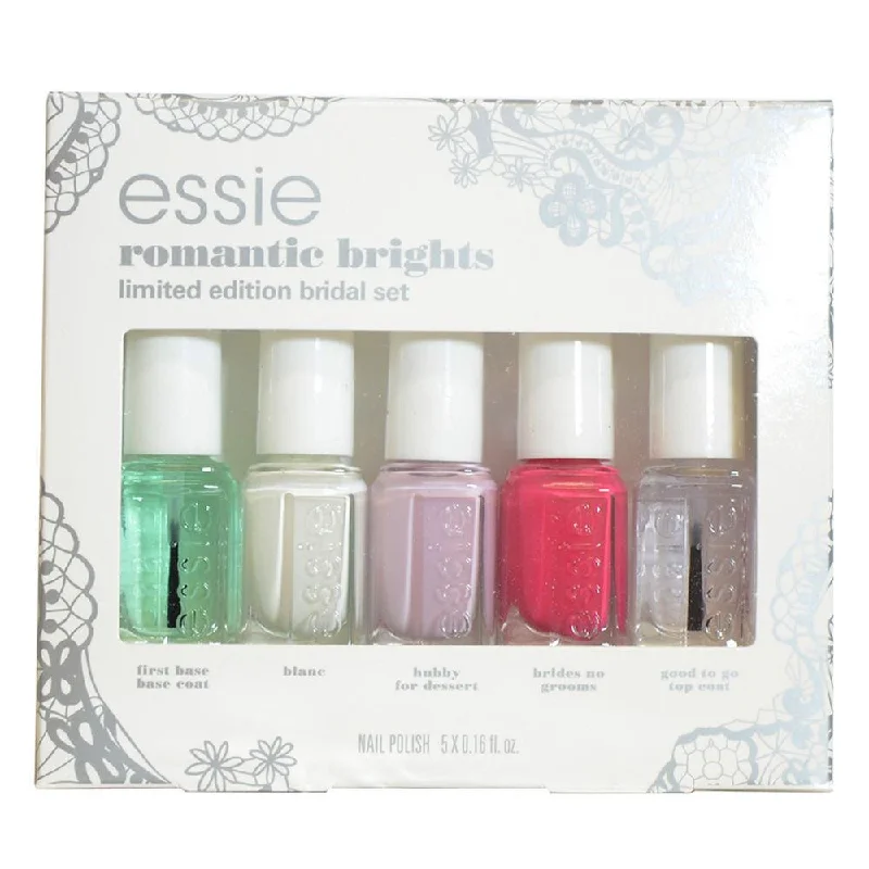 nail polish lantern glow-Essie Romantic Brights 5 Piece Mini Set #1- Bridal 2015