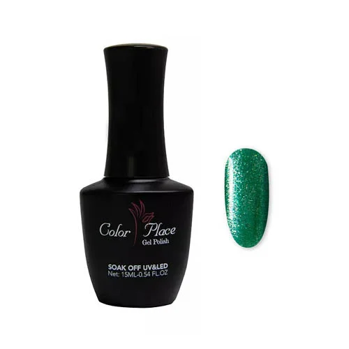 nail polish beach edge-Color Place KQ04 Glitter Peacock Gel Polish (15ml)