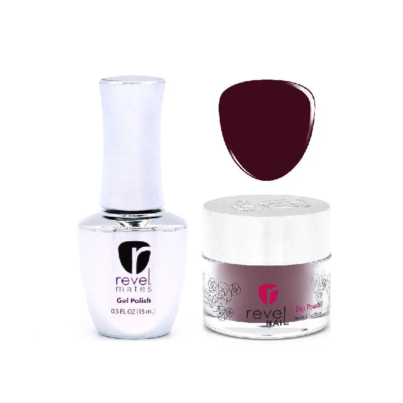 nail repair with anchor-packed polish-D252 Roister Red Crème Gel Polish + Dip Set