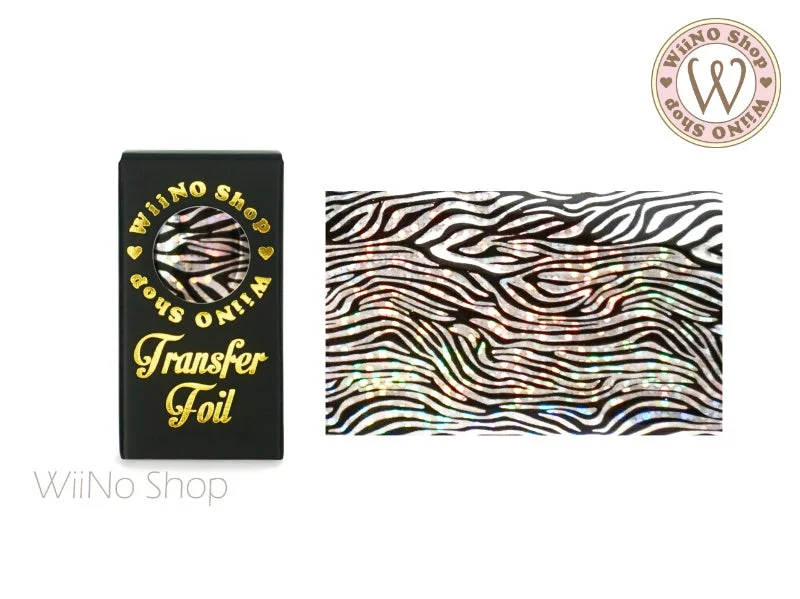 Nail art decoration avant-garde-Zebra Print Holographic Nail Transfer Foil (AP-M-11)