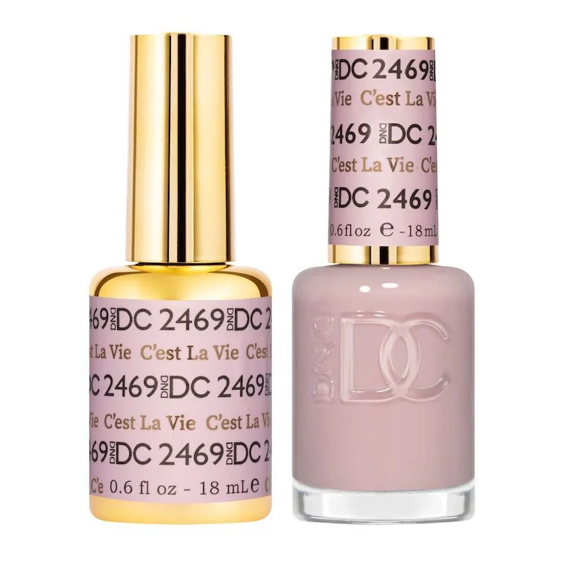 nail polish shape bold-DND #2469 DC Gel Polish & Lacquer Duo (15ml) Cest La Vie