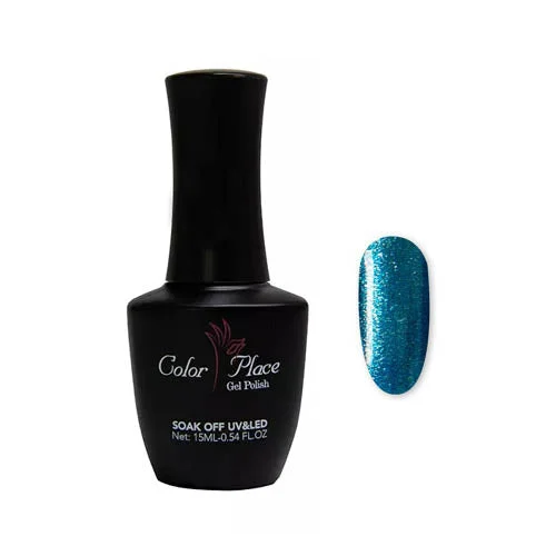 nail polish shore line-Color Place KQ05 Glitter Peacock Gel Polish (15ml)