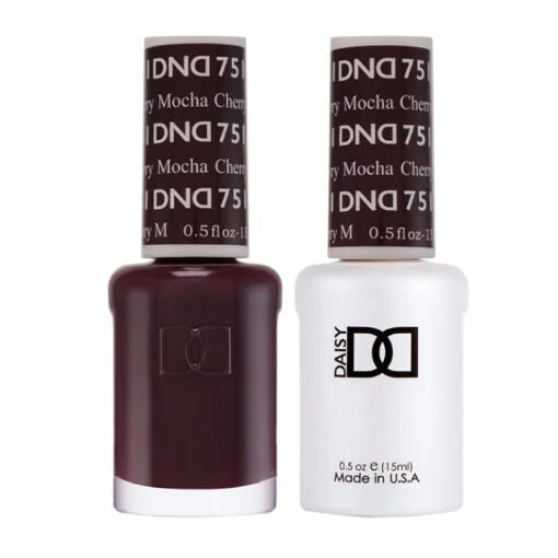 nail polish lichen gray-DND Gel Duo - Cherry Mocha - 751