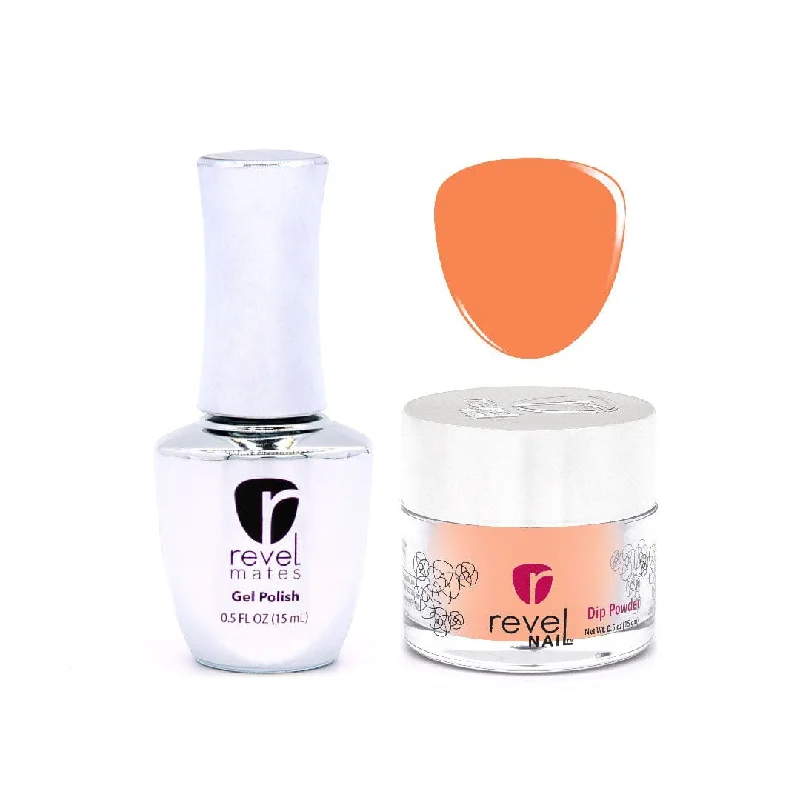 nail repair with finish-packed polish-D346 Lively Crème Gel Polish + Dip Powder Set