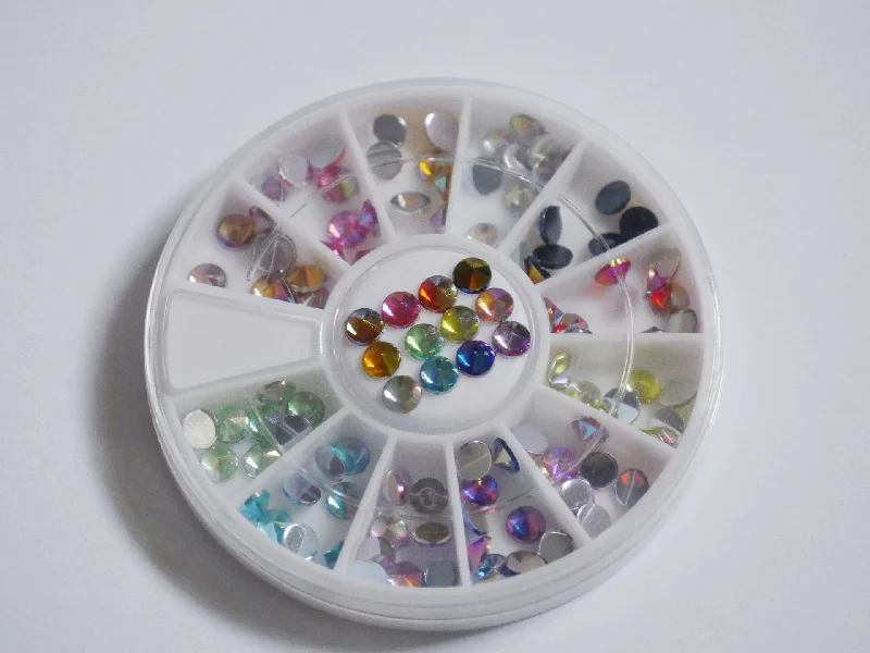 Nail art decoration rap-Clear & AB crystal Nail Rhinestones For Nails Art Decorations