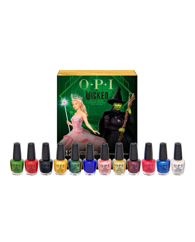 nail polish snowman build-OPI Nail Polish 12 Piece Mini Advent Calendar- Wicked Collection