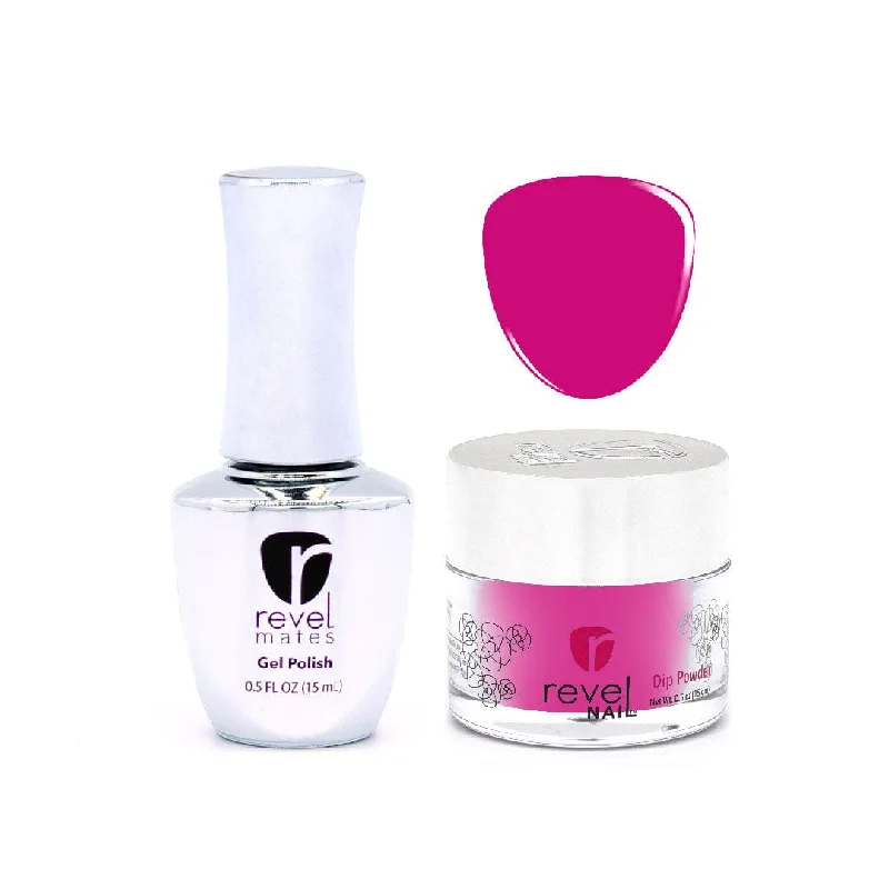 nail repair with overlay-packed polish-D173 Diana Pink Crème Gel Polish + Dip Set