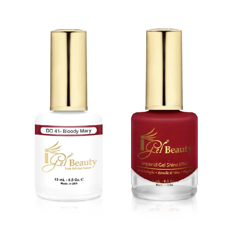 nail polish dusk fade-iGel DD041 Gel Polish & Lacquer Duo (15ml) Bloody Mary