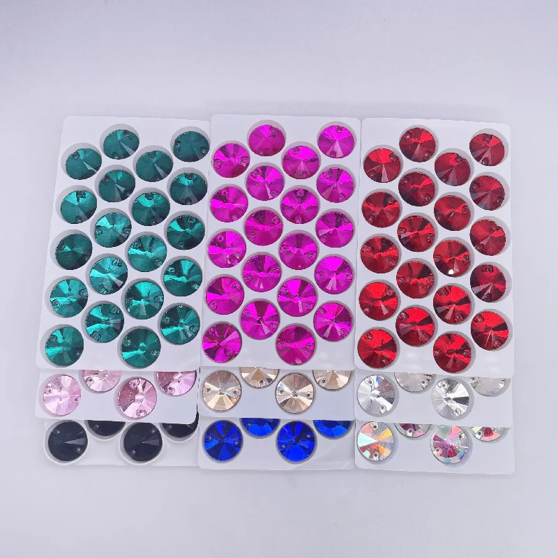 Nail rhinestone cool styles-Round | 18*18mm | Flatback Rhinestones