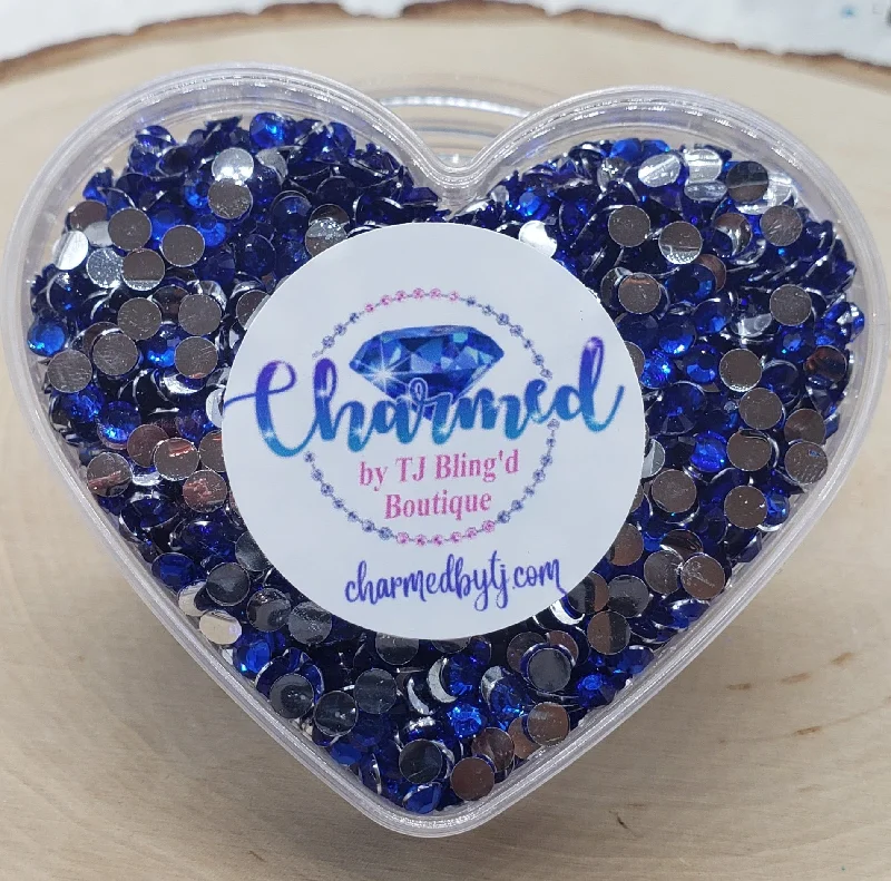 Sapphire Blue Resin Rhinestones