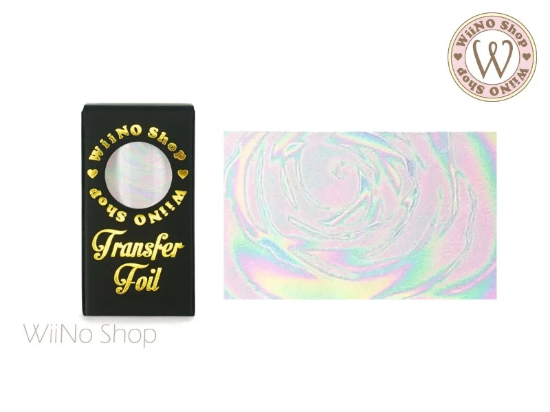 Nail art decoration outlaw-Clear Holographic Pattern Nail Transfer Foil (CH-12)