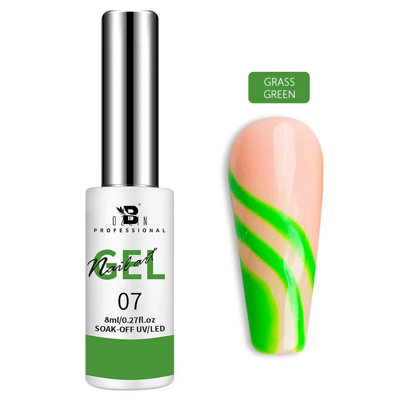 nail repair with fast-cure polish-8ml Nail Art Gel Soak (12 Colors to Choose from)