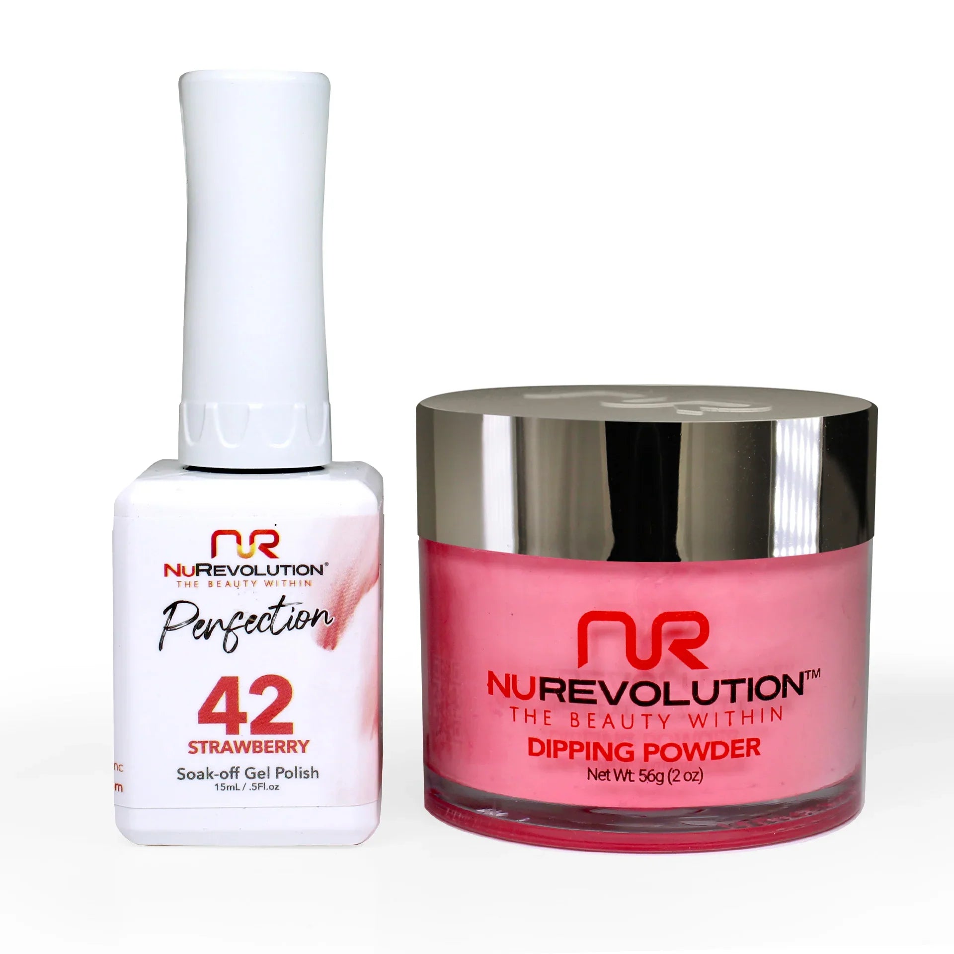 nail polish tailgate party-NuRevolution Perfection 042 Strawberry