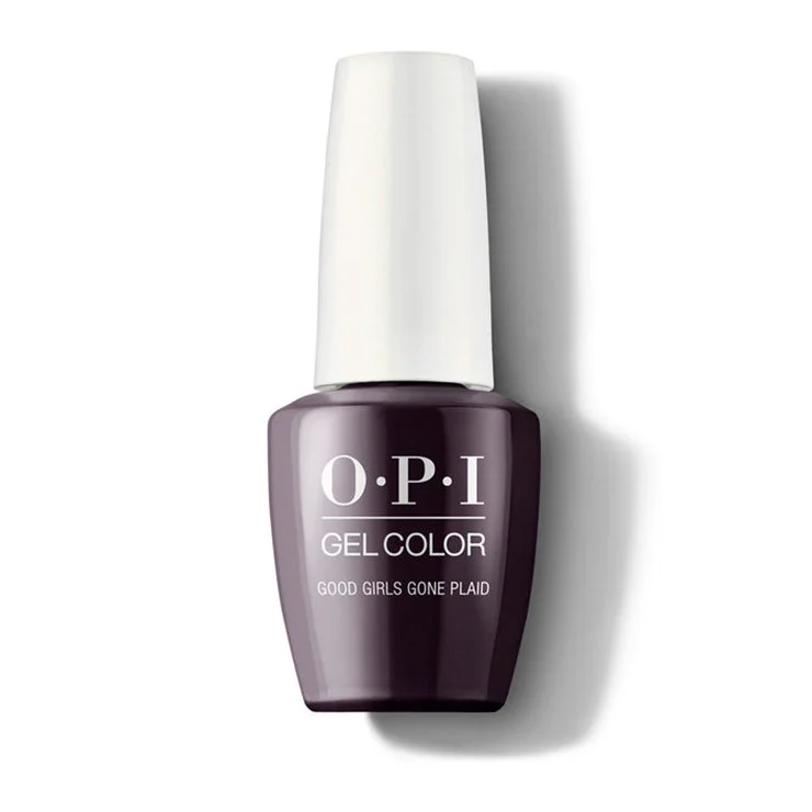 nail polish javelin flight-OPI GelColor Gel Polish GCU16 (15ml) Good Girls Gone Plaid