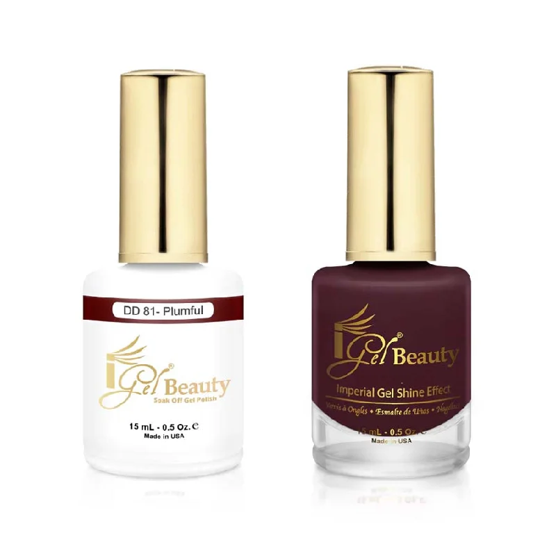 nail polish audition glow-iGel DD081 Gel Polish & Lacquer Duo (15ml) Plumful