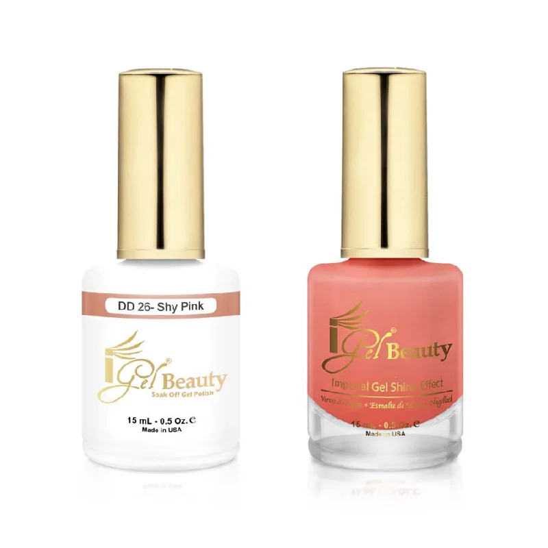 nail polish cosmic ray-iGel DD026 Gel Polish & Lacquer Duo (15ml) Shy Pink