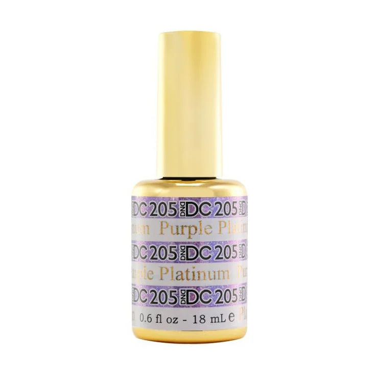 nail polish telescope view-DND #205 DC Platinum Gel Polish (18ml) Purple Platinum