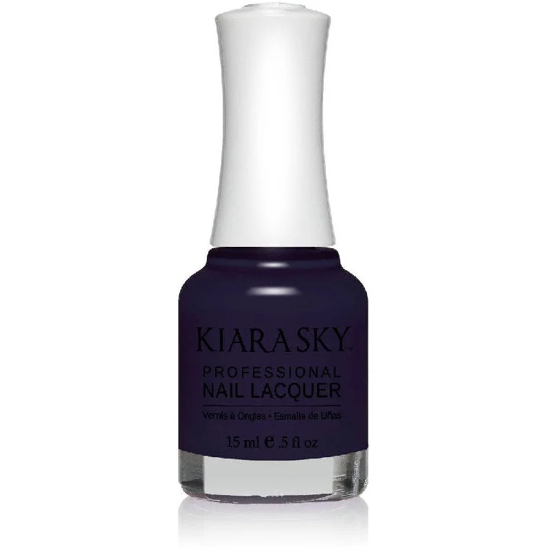 nail polish jersey red-Kiara Sky - Have A Grape Nite 0.5 oz - #N508