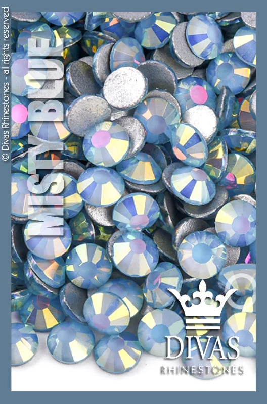 Nail rhinestone total sparkle-COATED RHINESTONES - 'Misty Blue'