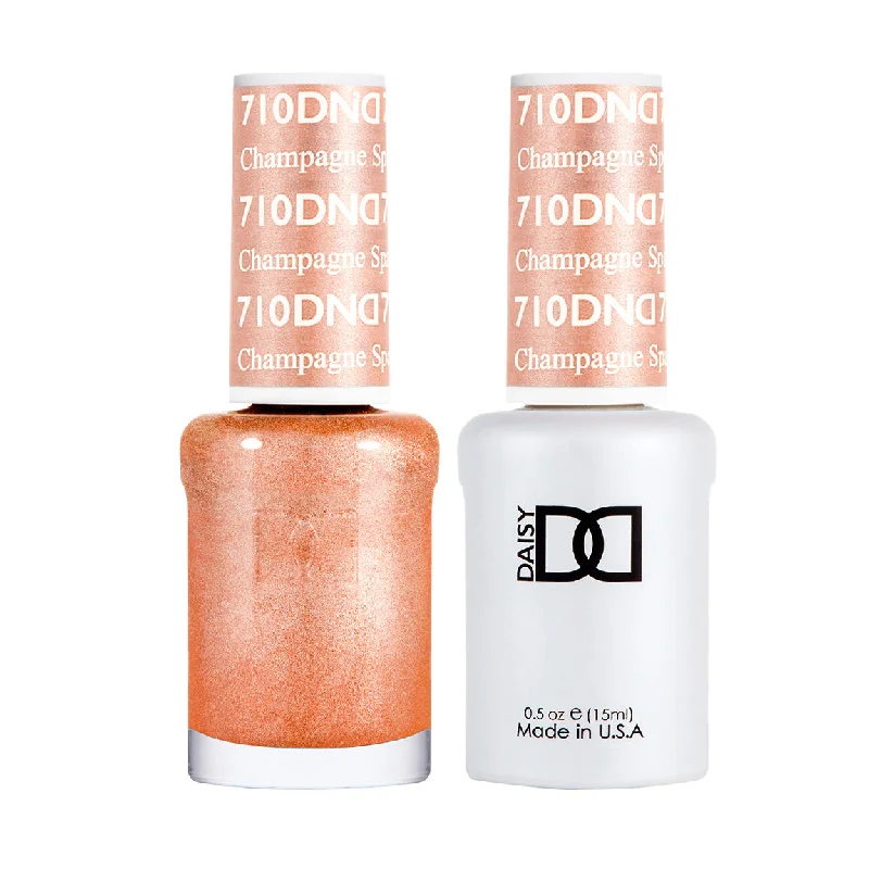 nail polish osprey dive-DND #710 Daisy Gel Polish & Lacquer Duo (15ml) Champagne Sparkles