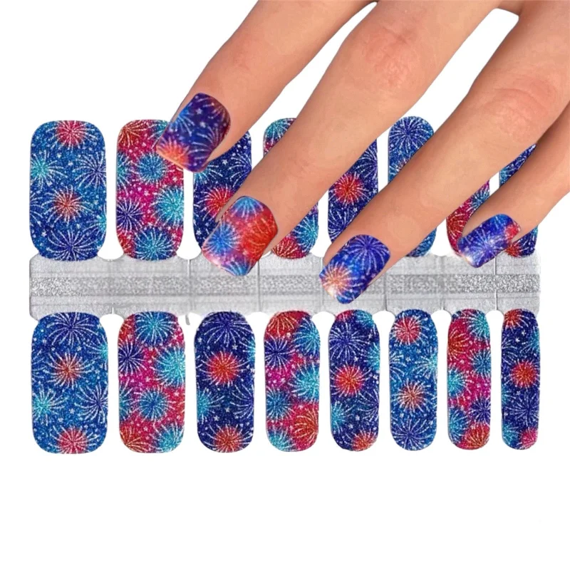 nail repair for nail luster enhancement-Fireworks (Glitter)