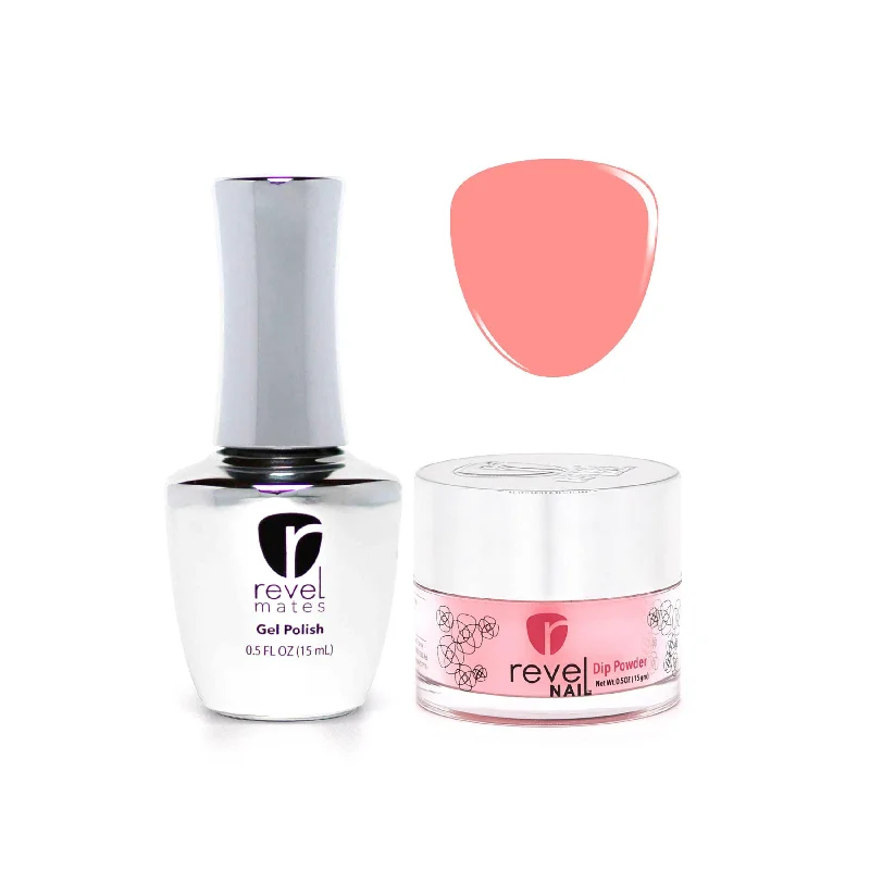 nail repair for nail glow revival-D313 Royal Pink Crème Gel Polish + Dip Powder Set