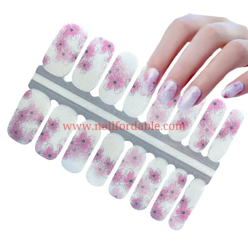 nail repair for nail repair yearly care kit-Pink petunias