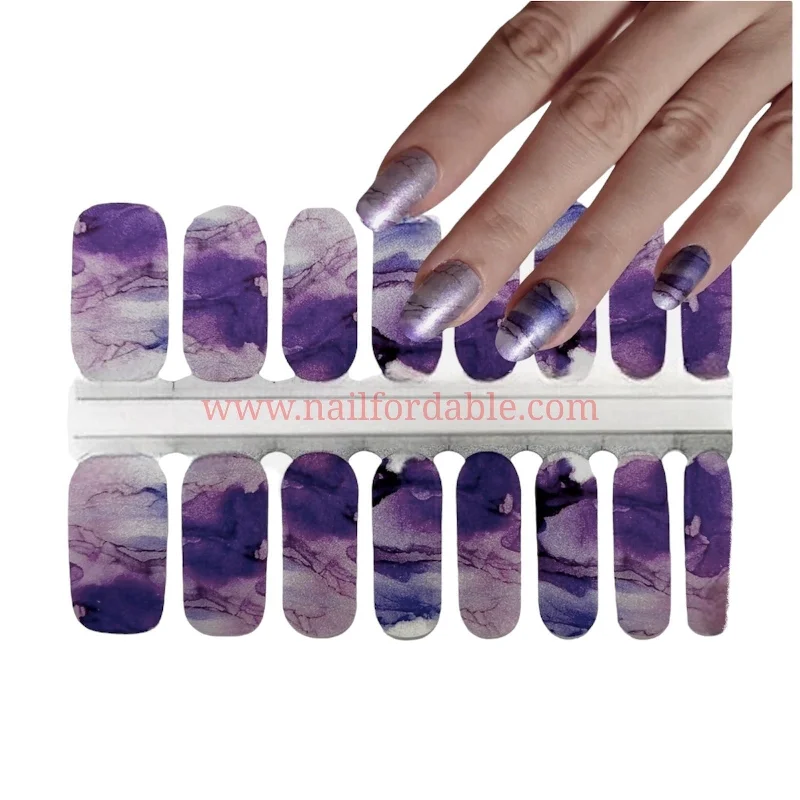 nail repair with anchor-packed polish-Purple Clouds