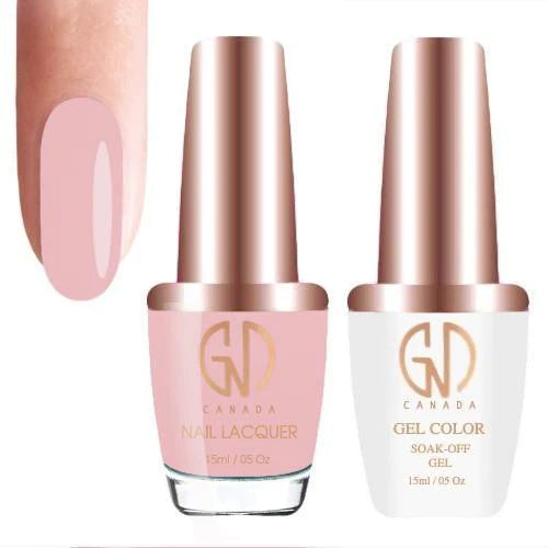 nail polish finish sleek-GND Duo Gel & Lacquer 129 Bare Face Beauty