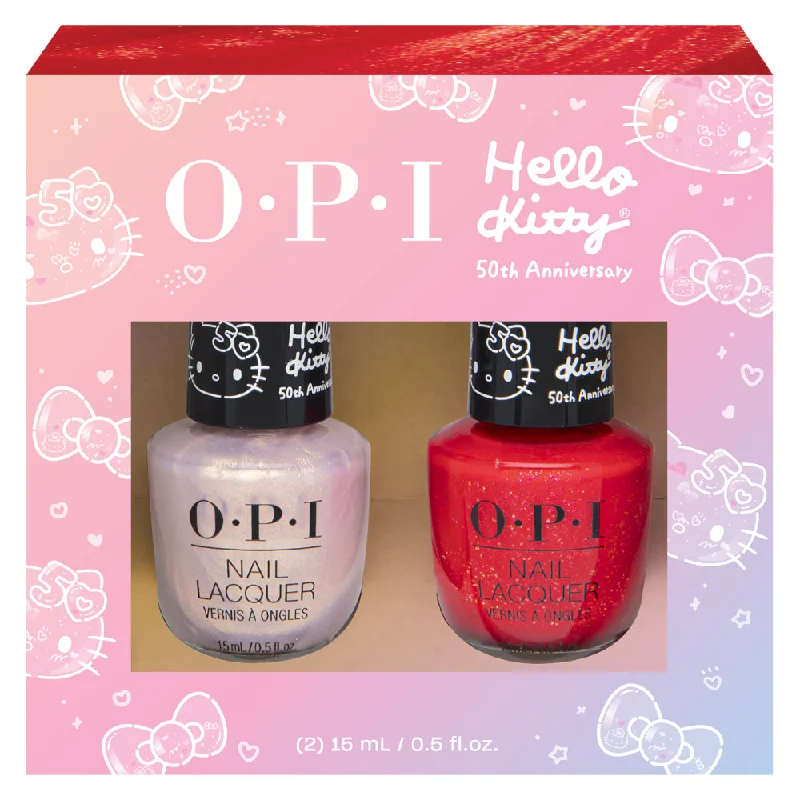 nail polish pull up-OPI Hello Kitty 50th Anniversary Duo Pack