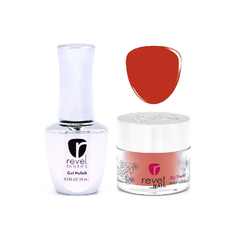 nail repair with overlay-packed polish-D366 Maple Crème Gel Polish + Dip Powder Set