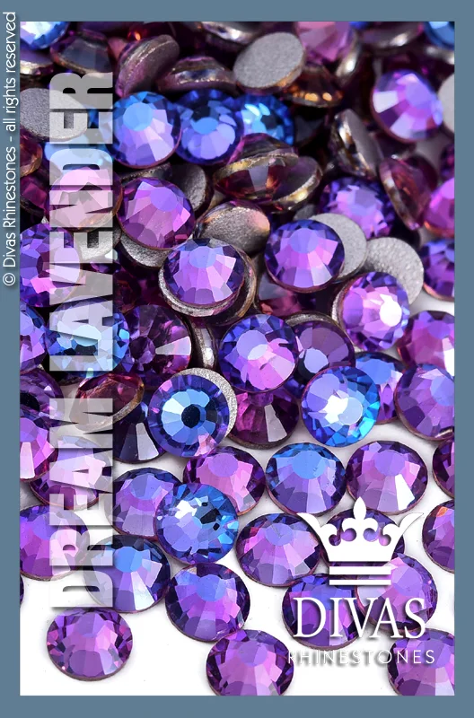 Nail rhinestone buzz styles-COATED RHINESTONES - 'Dream Lavender''