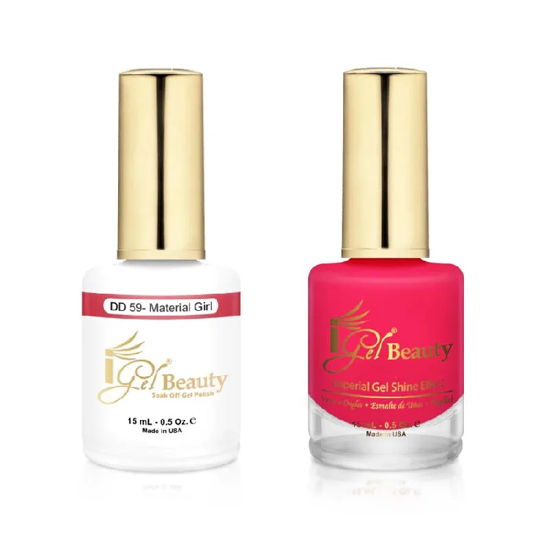 nail polish encore cheer-iGel DD059 Gel Polish & Lacquer Duo (15ml) Material Girl