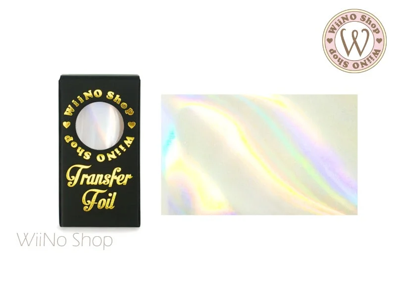 Nail art decoration wanderer-Clear Holographic Nail Transfer Foil (CH-09)