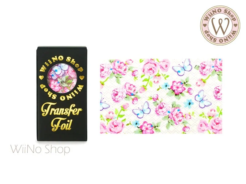 Nail art decoration visionary-Flower Nail Transfer Foil (FL-B-04)