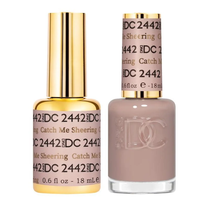 nail polish luster bright-DND #2442 DC Gel Polish & Lacquer Duo (15ml) Catch Me Sheering