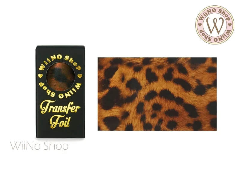 Nail art decoration charcoal-Leopard Print Transparent Nail Transfer Foil (AP-08)