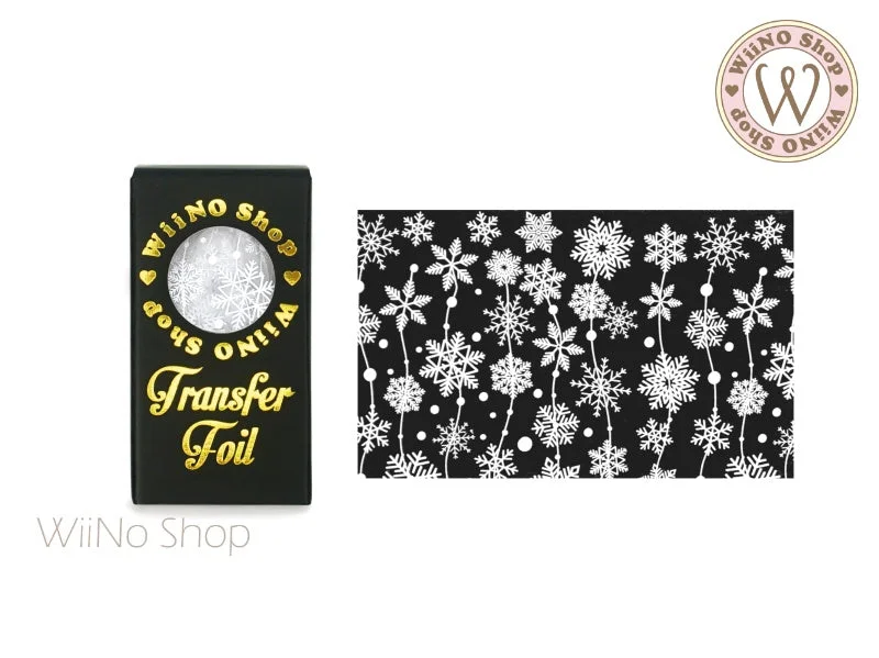 Nail art decoration stall-White Snowflake Nail Transfer Foil (SN-W-02)