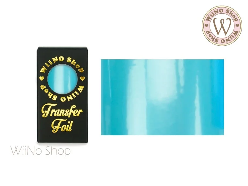 Nail art decoration gospel-Blue Pearlized Nail Transfer Foil (PR-10)