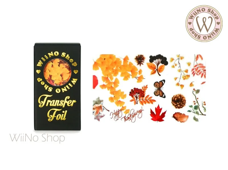 Nail art decoration clearance-Four Season Flower Nail Transfer Foil (FL-D-01)